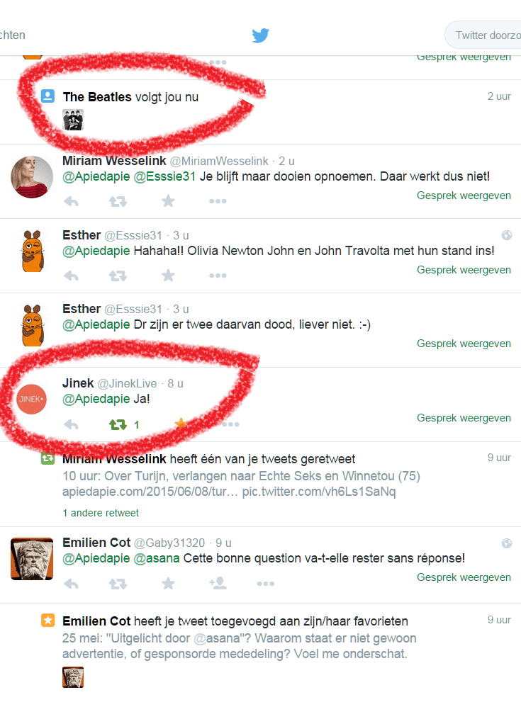 Twitter Meldingen