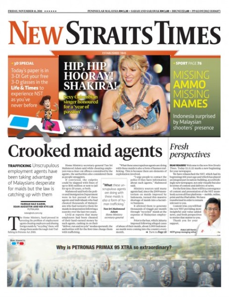 New Straits Times 2011